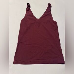 WHBM FORME Stretch Classic Tank Top Maroon Small Slimming House Black Market